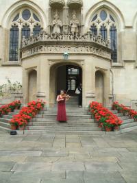 Music at a function in Oriel College in Oxford