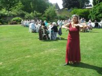 Musica per un ricevimento in giardino, nel Masters’ Garden, della Cattedrale di Christ Church, ad Oxford