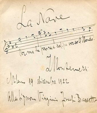 La Nave - Autograph album leaf