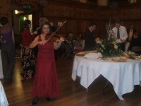 Classical music entertainment at a reception in Oxford Town hall
