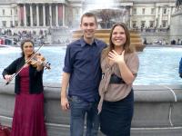 Musica in Trafalgar Square - Proposta di matrimonio