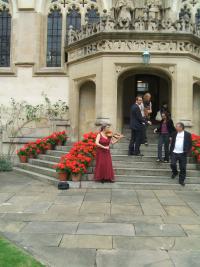 Reception music in Oriel College, Oxford