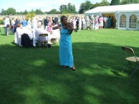 Classical music entertainment at a garden tea party - Christ Church, Oxford