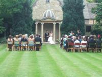 Wedding ceremony with music in St. John's college, Oxford