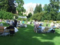 Music entertainment at a reception in Oxford: Masters' Graden, Christ Church Cathedral