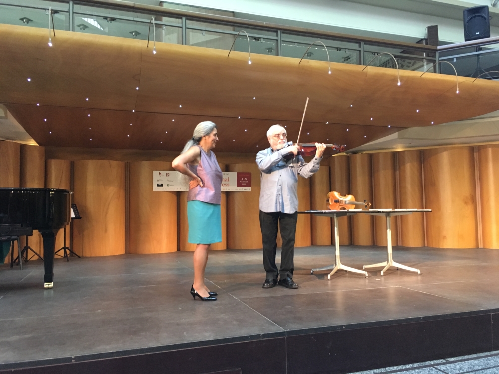 Michael Kugel, Monica Cuneo. Havas New Approach workshop. 43rd International Viola Congress, Cremona