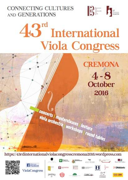 43° Congresso Internazionale sulla Viola a Cremona