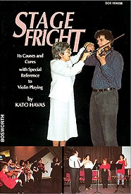 Kató Havas book Stage Fright (the first and original book ever written on this!) focuses on this aspect, a serious problem that most violin & viola players experience, offering effective solutions